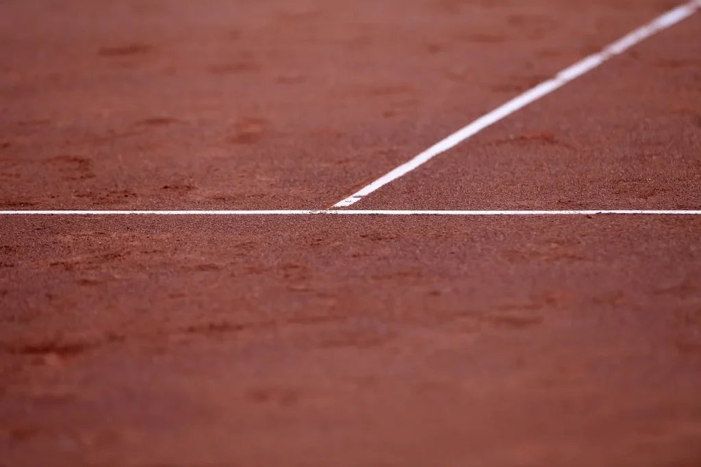 Clay tennis surfaces with excellent traction and comfort for outdoor courts.